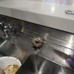 既存の立水栓（蛇口）取り外し