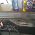 既存のキッチン水栓（蛇口）取り外し