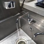 カクダイ 700-763-13(立形自在水栓)、793-618(レバーハンドル)