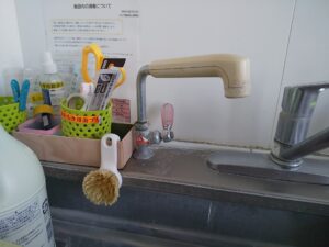 さいたま市西区で水漏れしていた交換前のTOTO製熱湯専用水栓