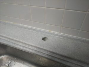 経年劣化により水漏れが発生していたキッチン水栓の取付部