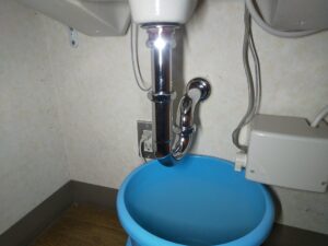 TOTO TLDP2206JAへ交換した洗面排水金具の施工後写真