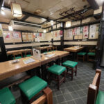 渋谷区道玄坂の飲食店改装前の客席内装