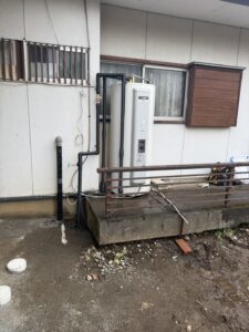 熊谷市中恩田で三菱 SRG-375Gへ交換後の電気温水器