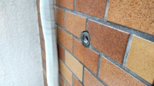 渋谷区東で既存洗濯機用水栓を取り外した後の壁側接続部