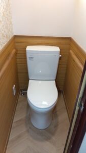 比企郡吉見町で設置したTOTOピュアレストQRの手洗いなしトイレ CS232B・SH232BA・TC291