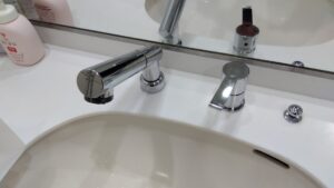 戸田市美女木北に設置したSANEI洗面水栓K37510JVZ-13