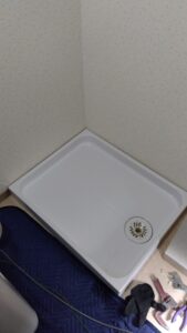 TOTO PWP800H2Wへの交換後の洗濯機パン