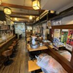 改装前の飲食店客席の様子