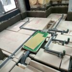 店舗大規模改装中の床解体・配管確認